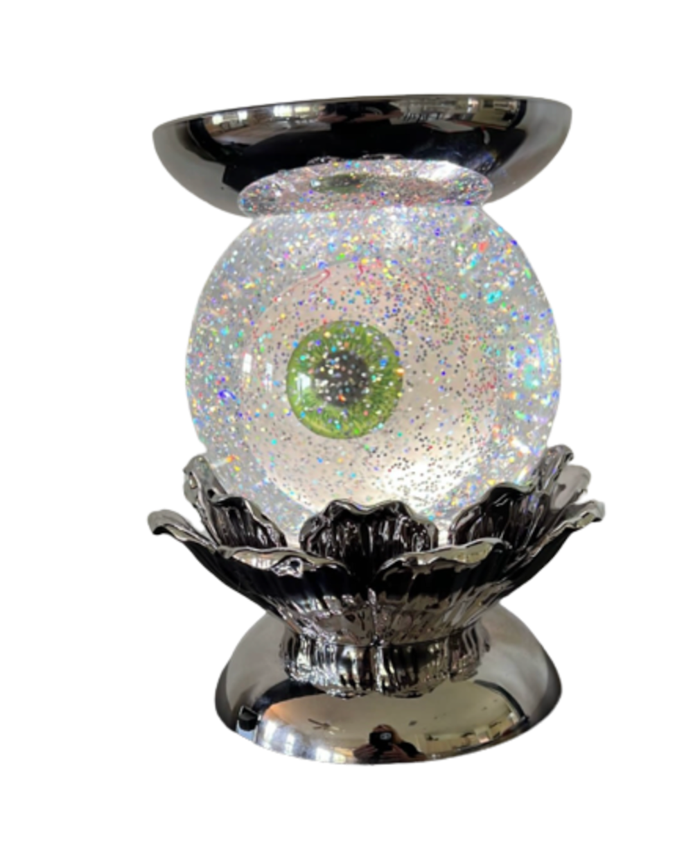 Bath and Body Works 2022 Halloween Eye Globe Pedestal 3-Wick Candle Holder New