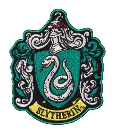 Universal Studios Harry Potter Slytherin Crest Iron-On Patch New Sealed