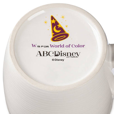 Disney Disneyland ABC Letters W is for World of Color Coffee Mug New