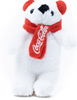 Authentic Coca-Cola Coke Polar Bear with Earmuffs Plush Ornament New with Tag
