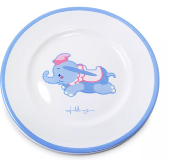 Disney Parks Fantasyland Tiki Room Dumbo Plate Set by Jerrod Maruyama New
