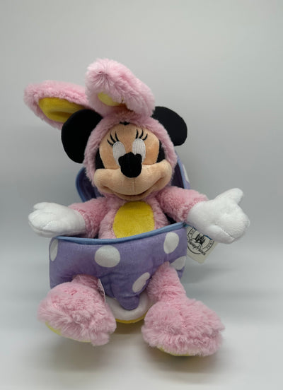 Disney Parks Pink Bunny Minnie in Easter Egg Plush New with Tag