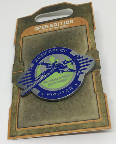 Disney Parks Star Wars Galaxy Edge Resistance Fighter Glows Pin New with Card