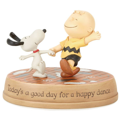 Hallmark Peanuts Brown and Snoopy Happy Dance Figurine New with Box