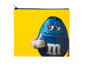 M&M's World Red Character I'm Awesome You're Welcome Recycled Pouch New