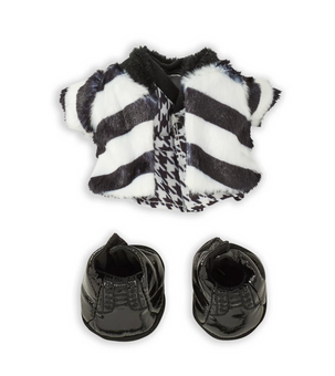 Disney NuiMOs Outfit Cruella Faux Fur Coat with Dress and Black Boots New Card