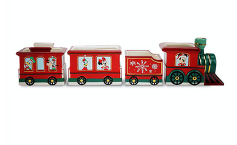 Disney Cheer Mickey Mouse and Friends Holiday Train Bowl Set New with Box