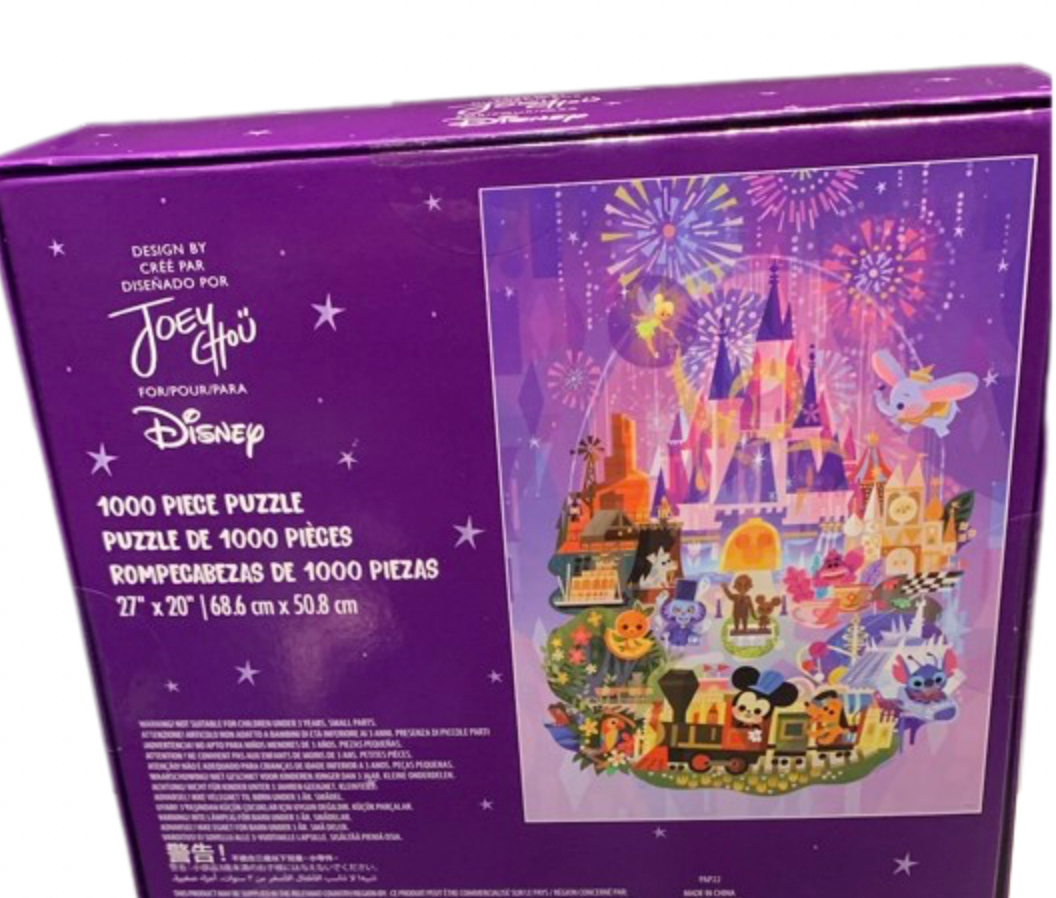 Disney Parks Joey Chou Magic Kingdom Cinderella Castle 1000pcs Puzzle New w Box