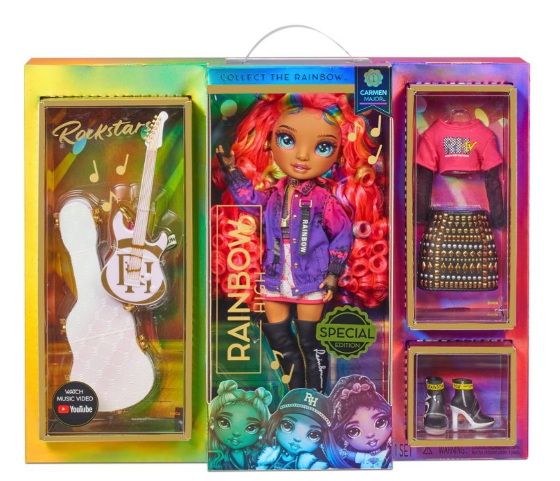 Rainbow High Rockstar Carmen Major Fashion Doll Toy New With Box