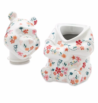Disney Winnie the Pooh Flowers and Bees Kitchen Ceramic Cookie Jar New