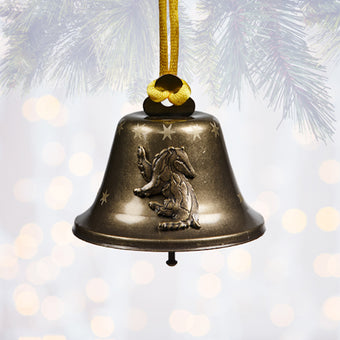 Universal Studios Harry Potter Hufflepuff Bell Christmas Ornament New with Tags