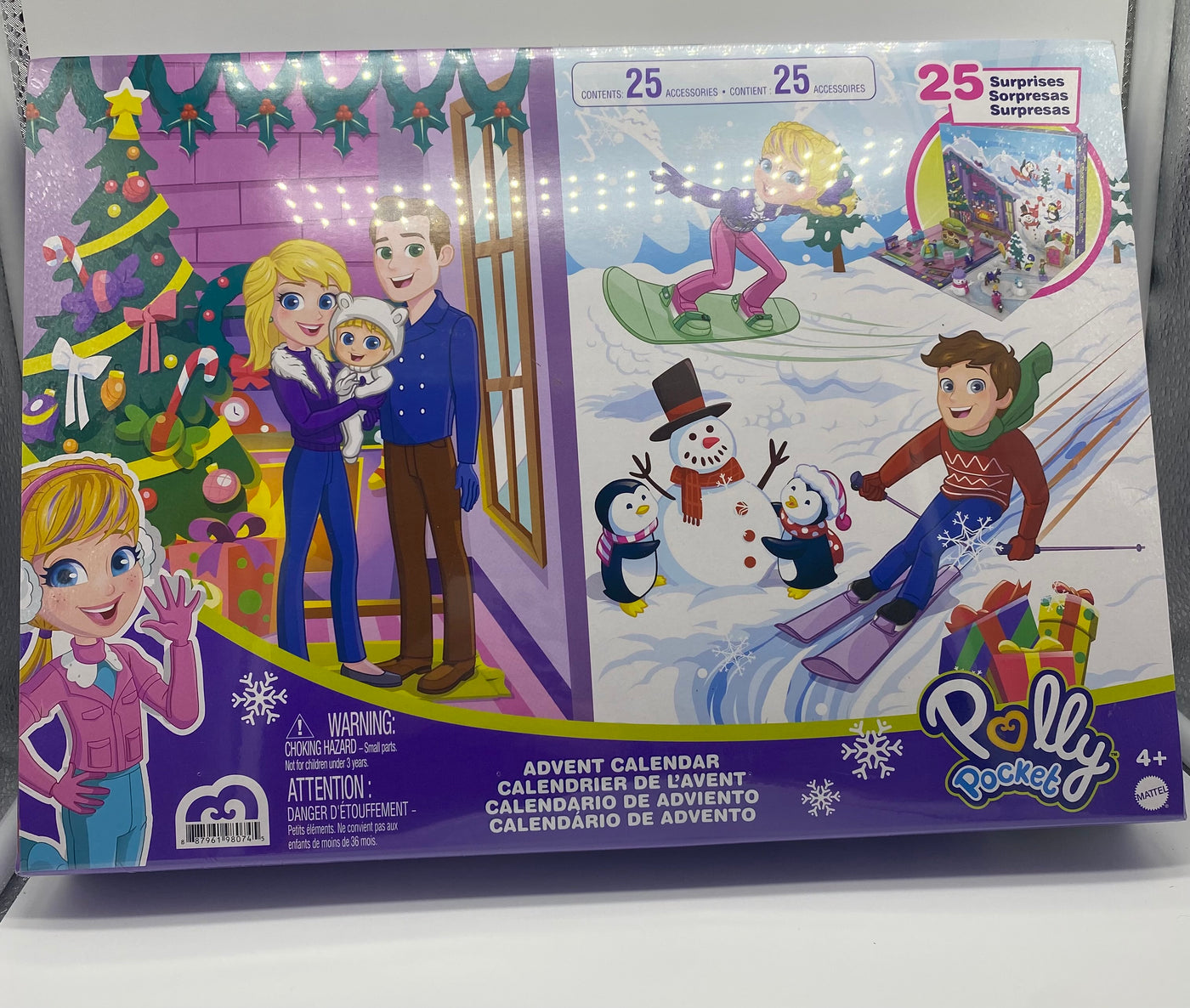 Polly Pocket 2021 Christmas Advent Calendar with 5 Surprises New with Box