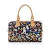 Monaco Life is a Game Black Satchel Bag Made in Italy by Divo Diva New
