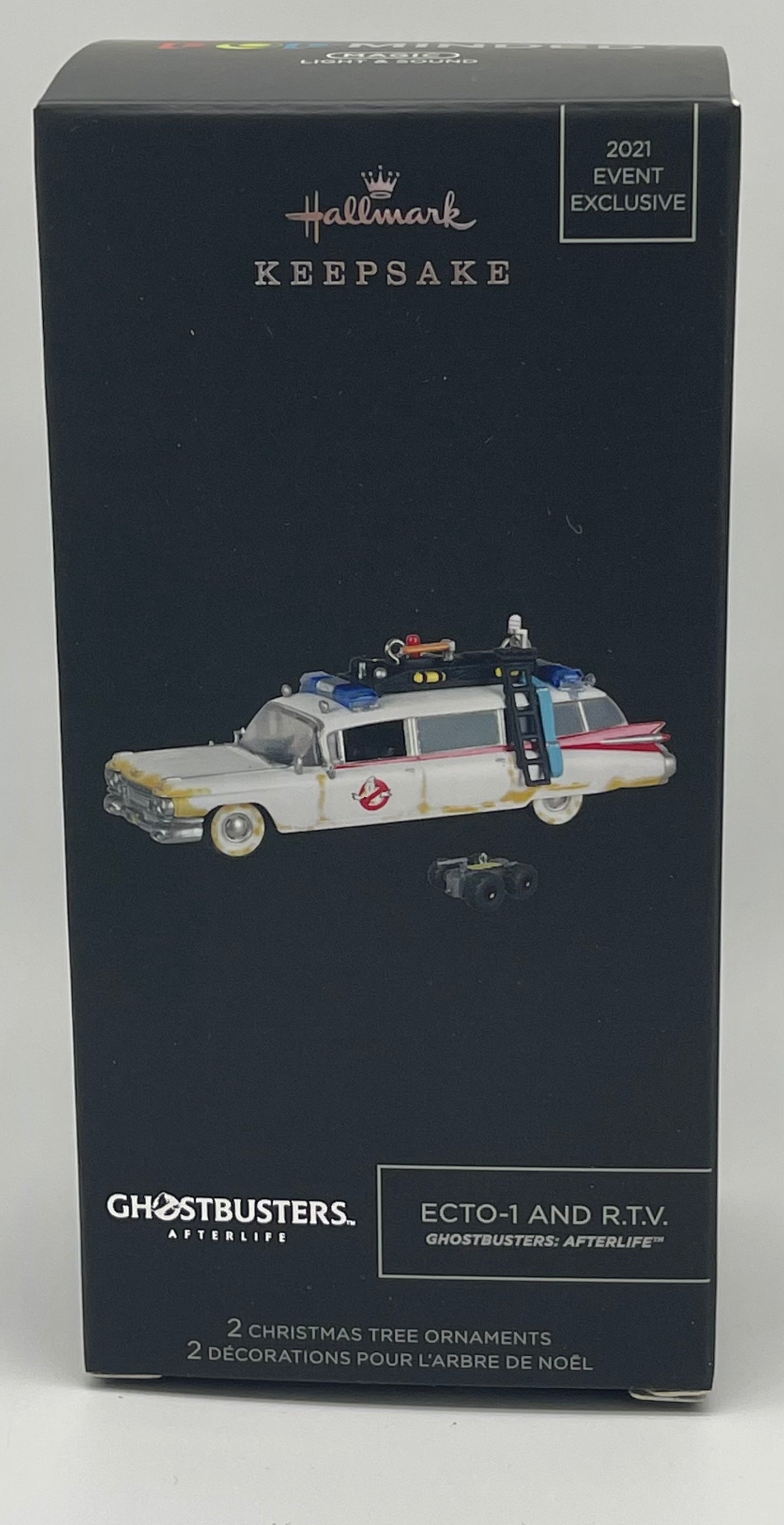 Hallmark 2021 Ghostbusters Afterlife Ecto-1 and R.T.V. Christmas Ornament New