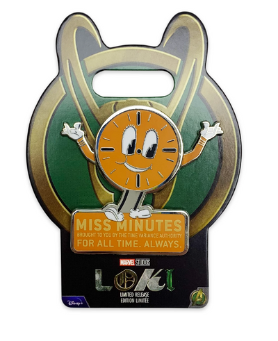 Disney Miss Minutes Marvel's Loki Pin Limited Release New with Card