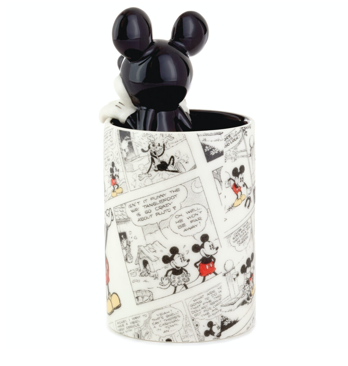 Hallmark Disney Mickey Mouse Dimensional Ceramic Pencil Holder New