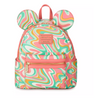 Disney Parks Mickey Swirl Loungefly Mini Backpack New with Tag