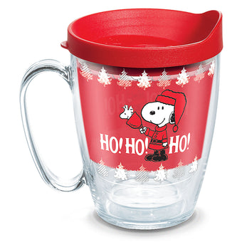 Tervis Peanuts Snoopy and Woodstock Ho Ho Ho Mug 16 oz New
