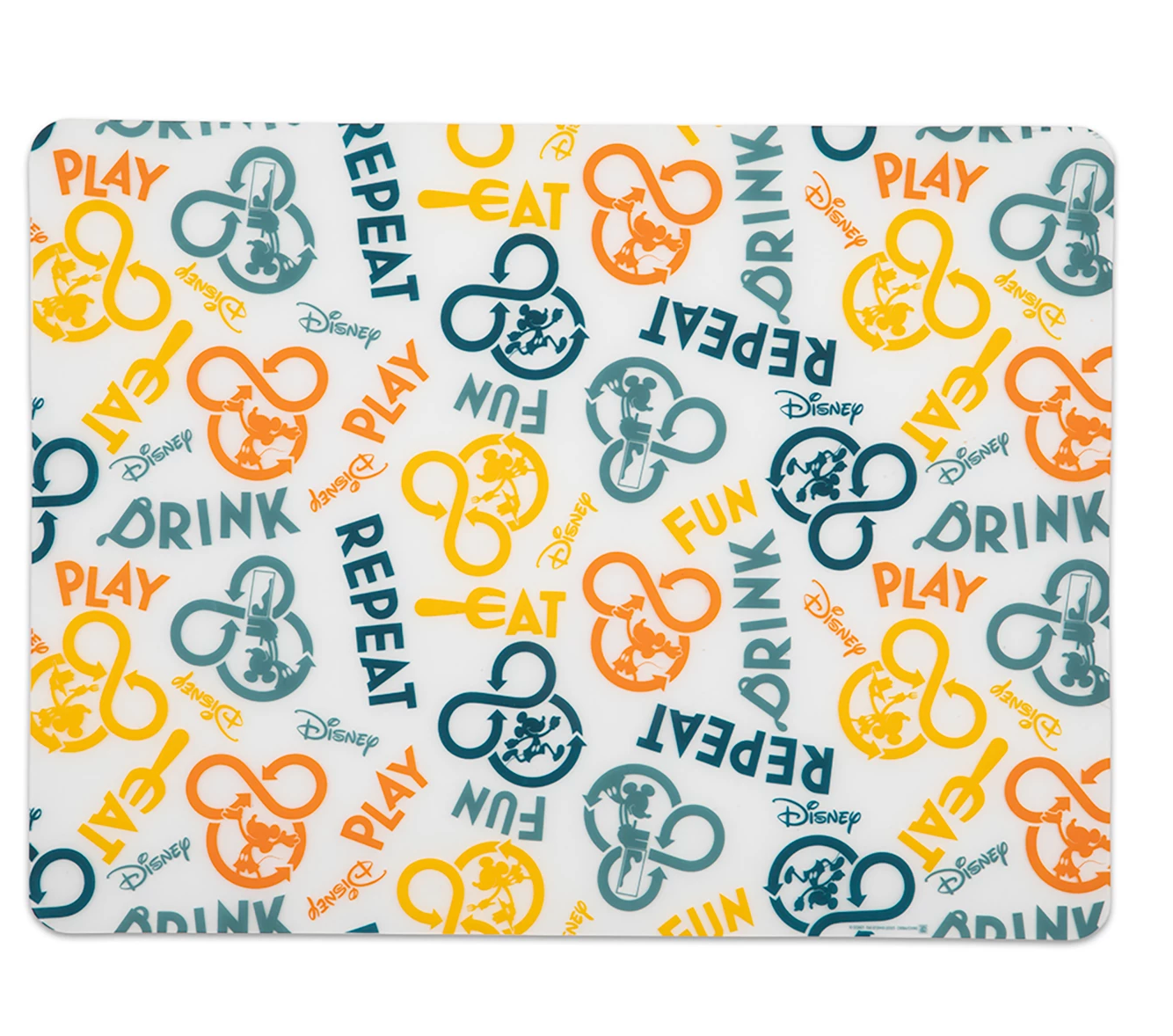 Disney Parks Mickey Repeatables Reusable Silicone Placemat New with Card