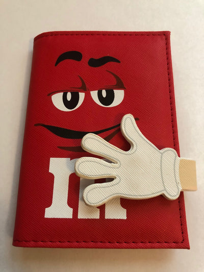 M&M's World Red Character Small Passport Holder New with Tags