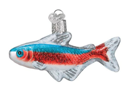 Old World Christmas Tetra Fish Glass Christmas Ornament New with Box