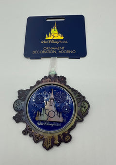 Disney Parks WDW 50th Mickey Minnie Four Parks Spinner Christmas Ornament New