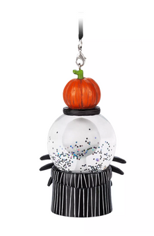 Disney Parks Nightmare Before Christmas Jack Pumpkin Snowglobe Ornament New