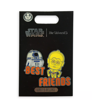 Disney Star Wars R2-D2 and C-3PO Best Friends Her Universe Limited Pin New Card