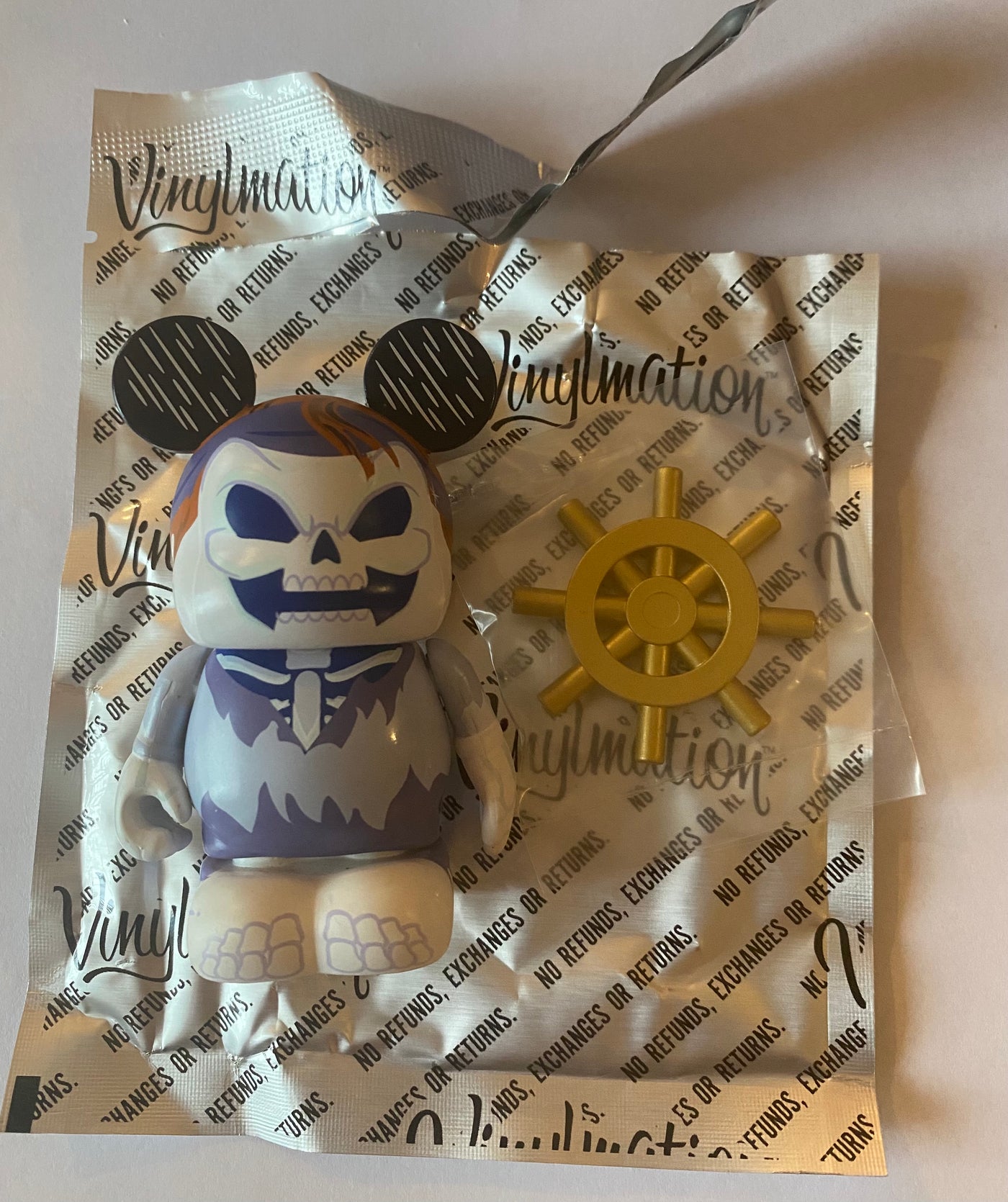 Disney Skeleton Vinylmation Walt Disney World 50th Anniversary New Opened Box