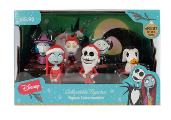 Disney Nightmare Before Christmas Halloweentown 6 pcs Figurine Set New with Box
