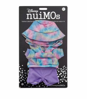 Disney NuiMOs Outfit Tie-Dye Hoodie Purple Shorts and Bucket Hat New with Card