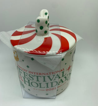 Disney Epcot Festival of Holidays 2021 Cookie Stroll Cookie Jar Ceramic New