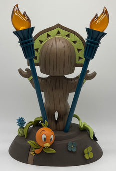 Disney Resort Polynesian Village Tiki Totem Statue Figure Light Up Orange Bird