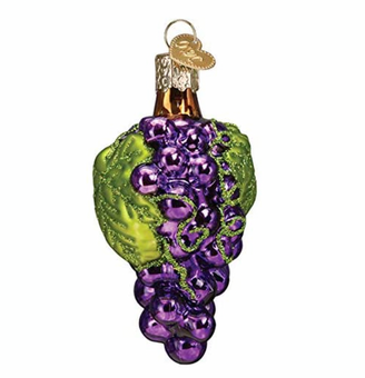 Old World Christmas Grapes Blown Glass Christmas Ornament New with Box