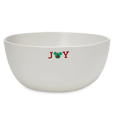 Disney Parks Yuletide Farmhouse Mickey and Minnie Holiday Serving Bowl New