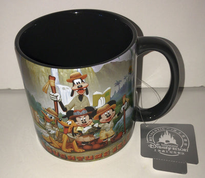 Disney Parks Shanghai Mickey & Friends Adventure Isle Ceramic Coffee Mug New