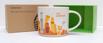 Starbucks You Are Here Los Angeles California Ceramic Coffee Mug New with Box
