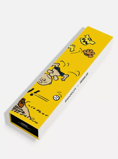 Swatch X Peanuts Pow Wow Watch Charlie Brown New with Box