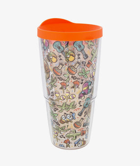 Disney Parks Mexico The Three Caballeros Fiesta Tervis 24 oz Tumbler New