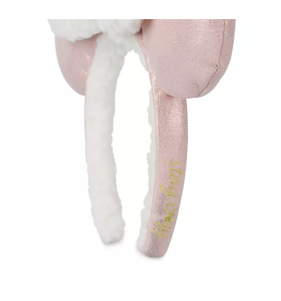Disney Minnie Sherpa Winter Ear Headband Stacy Cozy Holiday New with Tag