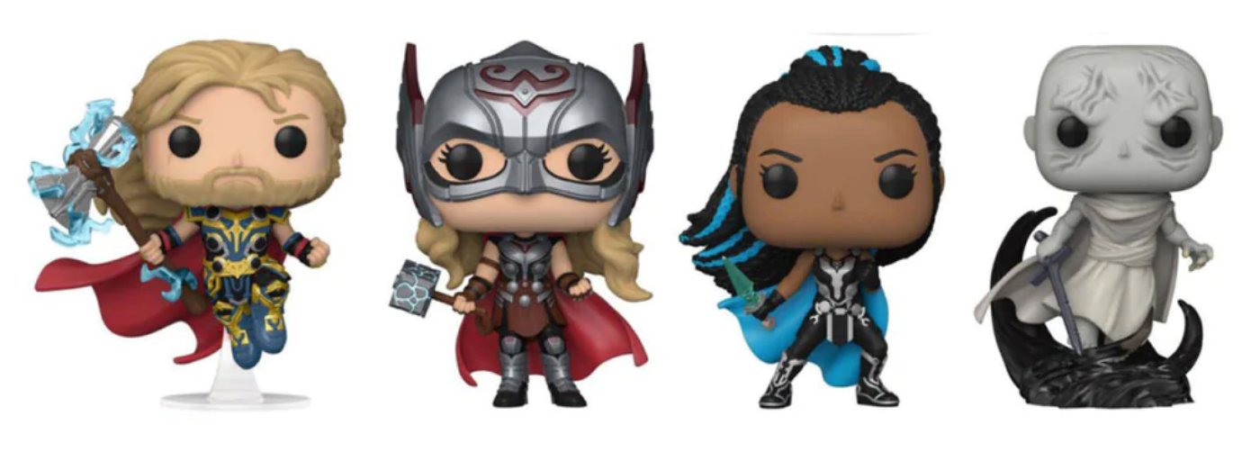 Funko Pop! Thor 4 Love and Thunder Exclusive 4-Pack New with Box