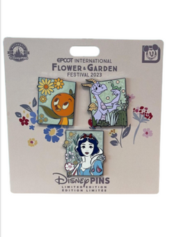 Disney EPCOT Flower Garden Festival 2023 Orange Bird Figment Snow White Pin New