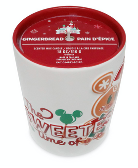 Disney Parks 2020 Christmas Mickey Gingerbread Scented Holiday Candle New