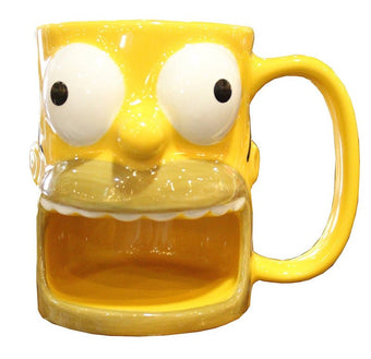 universal studios ceramic coffee cup mug the simpsons homer biscuit new