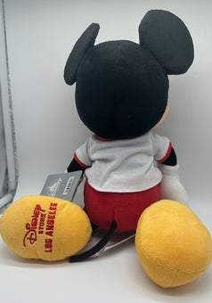 Disney Store Mickey Plush with Los Angeles T Shirt New With Tag