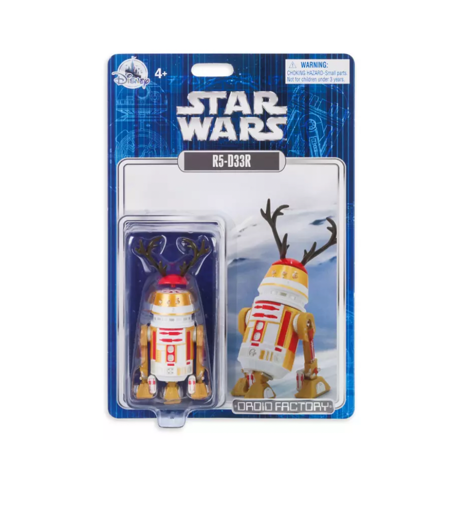 Disney Star Wars Droid Factory 2021 Holiday Figure R5-D33R Reindeer New w Card