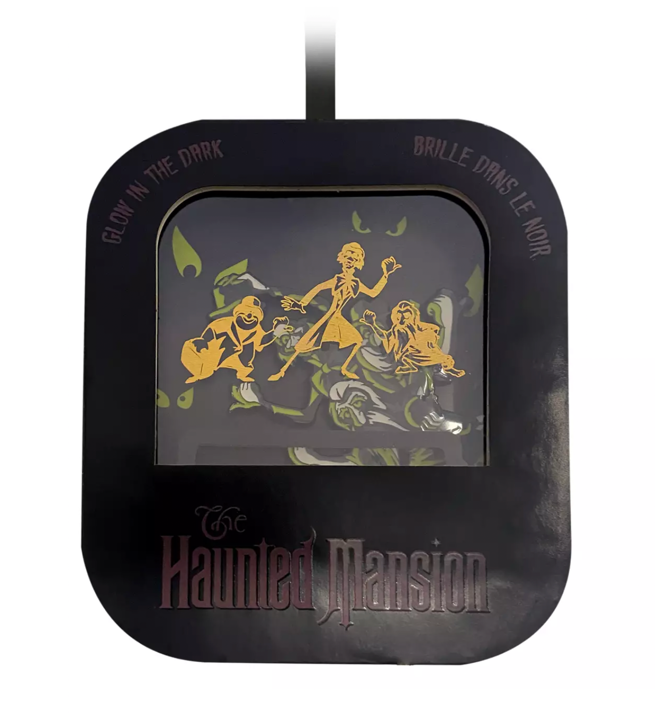 Disney The Haunted Mansion Pin in Ornament Box Glow in the Dark New