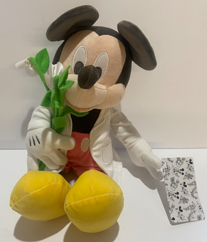 Disney Store Japan Mickey Mouse Doctor Flower Plush New with Tags