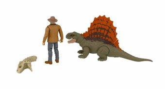 Jurassic World Human and Dino Pack Dr Alan Grant & Dimetrodon Toy New With Box