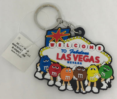 M&M's World Welcome to Fabulous Las Vegas Sign PVC Selfie Keychain New with Tag